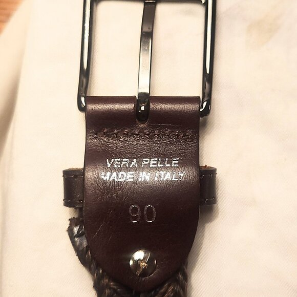 Equiline Mermaid Belt Woven Navy and Tan 90 cm EUC - Picture 6 of 6